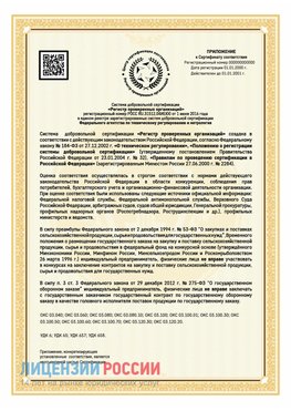 Приложение к сертификату для ИП Советский Сертификат СТО 03.080.02033720.1-2020